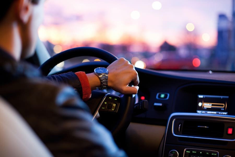 Chauffeur de taxi la nuit