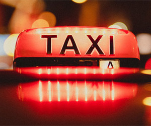 Signe lumineux taxi